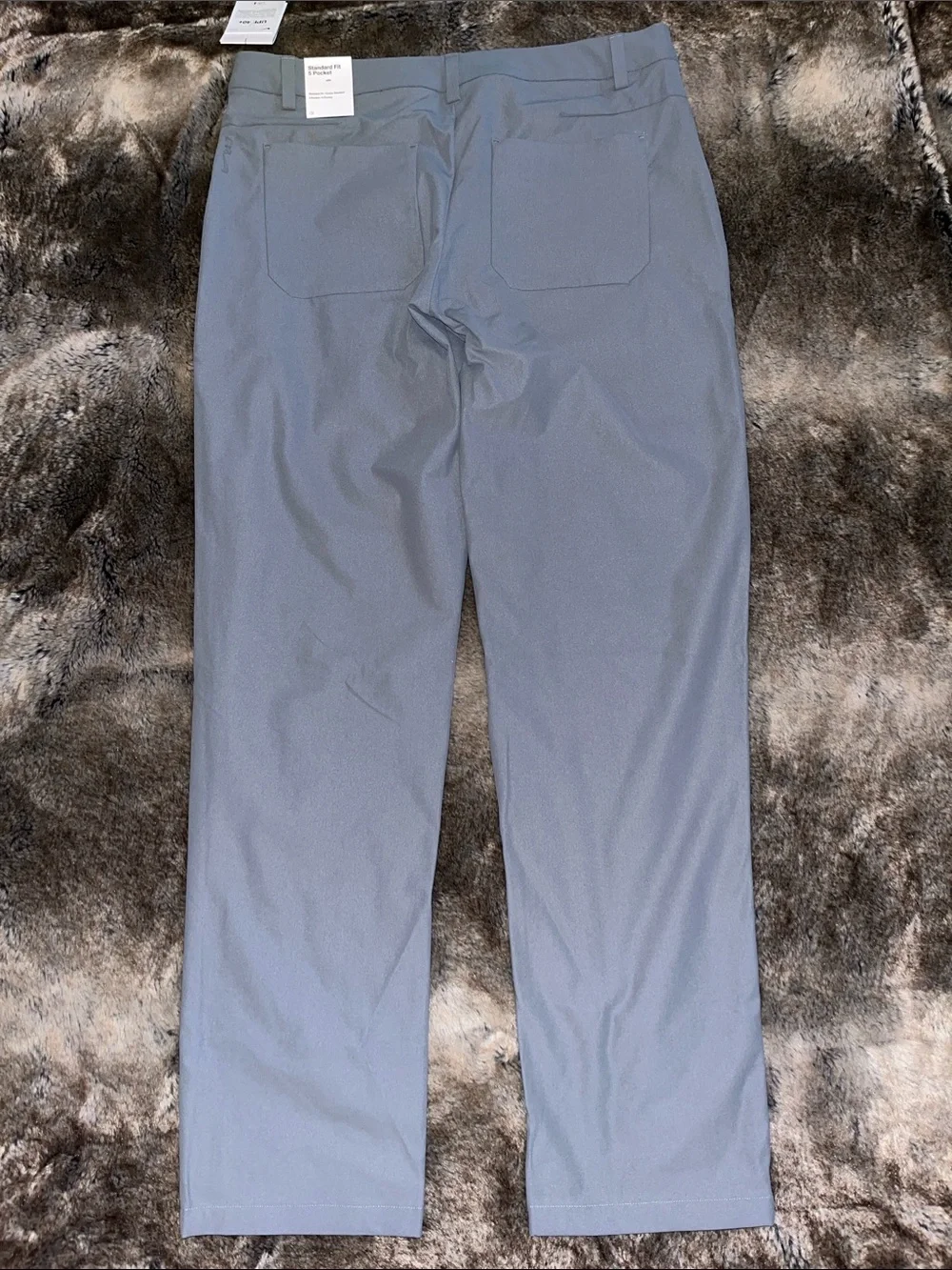 Nike 24.7 Perfect Stretch Pants Mens 34X34  Dri FIT  HQ6930-084 UV Gray $125